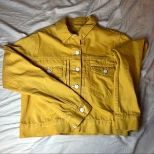 NWT Forever 21 Yellow Denim Jacket